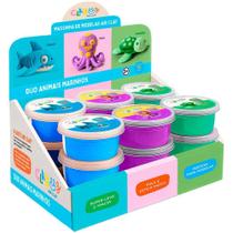 Massa para Modelar Clayeez Animais Marinhos 12G Display com 18