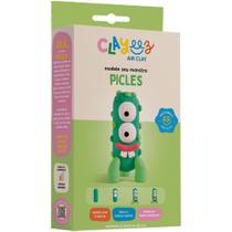 Massa para Modelar Clayeez Monstro Picles 38G com Cores Vibrantes e Tutorial