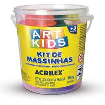 Massa para Modelar Criativa Art Kids 1 150 g - Acrilex - KIT C/3