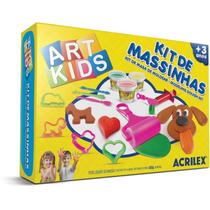 Massa para modelar criativa art kids 4 450g.c/acessorios acrilex