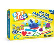 Massa para Modelar Criativa ART KIDS 450G com Acessórios Massa para Modelar Criativa ART KIDS 450G com Acessórios