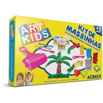 Massa para modelar criativa art kids 5 450g c/15 acessorio acrilex