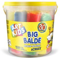 Massa para Modelar Criativa ART KIDS BIG Balde 30 UN 1,5KG