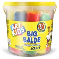 Massa para Modelar Criativa ART KIDS BIG Balde 30 UN 1,5KG - Acrilex