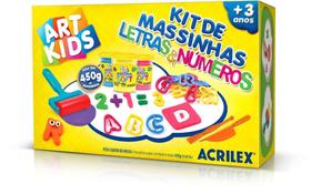 Massa para Modelar Criativa ART KIDS Letras e Numeros 450G - Acrilex