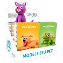 Massa para Modelar Criativa Clayeez Creative PETS 38G (S) DP.C/12 Massa para Modelar Criativa Clayeez Creative PETS 38G (S) DP.C/12