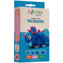 Massa para Modelar Criativa Clayeez Triceratops 38 g Doce Brinquedo