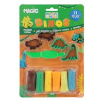 Massa para Modelar Criativa Dino 11PCS Molde e Brinque - Magic KIDS