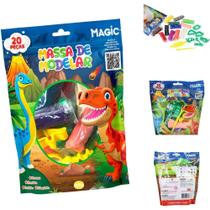 Massa para Modelar Criativa Dino 180G com 12 Cores 1 Massa para Modelar Criativa Dino 180G com 12 Cores 1