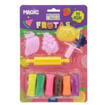 Massa Para Modelar Criativa Frutas 11Pcs Molde E Brinque