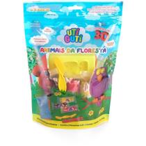 Massa para Modelar Criativa KIT Animais Floresta Utiguti 7 Massa para Modelar Criativa KIT Animais Floresta Utiguti 7