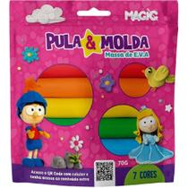 Massa para Modelar Criativa Princesa 7CORES 70G Pula e MOL Massa para Modelar Criativa Princesa 7CORES 70G Pula e MOL