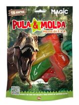 Massa Para Modelar Criativa Pula E Molda 150G Dino 15Cores - MAGIC KIDS