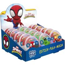 Massa para Modelar Criativa Spidey Stica e Pula 4CORES (S) DP.C/15 Massa para Modelar Criativa Spidey Stica e Pula 4CORES (S) DP.C/15