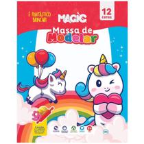 Massa para modelar criativa unicornio 300g c/moldes/acesso - CIRANDA Massa para modelar criativa unicornio 300g c/moldes/acesso - CIRANDA