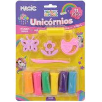 Massa Para Modelar Criativa Unicórnio Com 11 Peças - Molde E Brinquedo Massa Para Modelar Criativa Unicórnio Com 11 Peças - Molde E Brinquedo