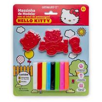 Massa para Modelar Hello KITTY com 8 Cores e 3 Moldes Temáticos