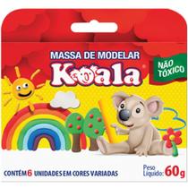 Massa para modelar koala c/ 06 cores - delta