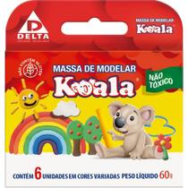 Massa para Modelar Koala com 6 Cores Pacote com 12 Caixas Massa para Modelar Koala com 6 Cores Pacote com 12 Caixas