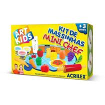 Massa para Modelar Mini Chef Kit com Moldes Criativa Art Kids Acrilex Massa para Modelar Mini Chef Kit com Moldes Criativa Art Kids Acrilex