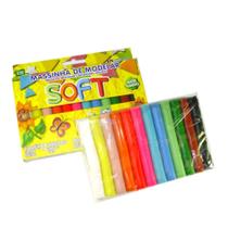 Massa Para Modelar Sof Com 12 Cores - Acrilex Massa Para Modelar Sof Com 12 Cores - Acrilex