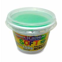 Massa para modelar soft 101 verde 150g / un / acrilex