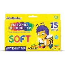 Massa para Modelar SOFT 15 Cores 220G.