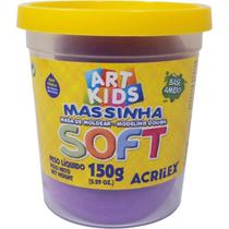Massa para Modelar Soft 150 g (Violeta) - Acrilex - Pote