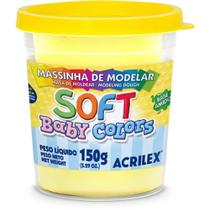 Massa para Modelar SOFT 150G Amarelo Bebê Acrilex