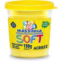 Massa para Modelar SOFT 150G Amarelo Limão - Base de Amido