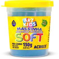 Massa para Modelar SOFT 150G Azul À Base de Amido Massa para Modelar SOFT 150G Azul À Base de Amido