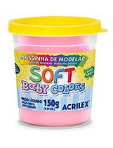Massa Para Modelar Soft 150G.Rosa Bebe Bs Amido