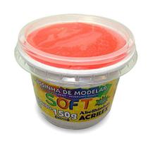 Massa Para Modelar Soft 150G.Vermelho Bs.Amido