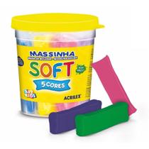 Massa para Modelar SOFT 325G C/05 Cores Massa para Modelar SOFT 325G C/05 Cores