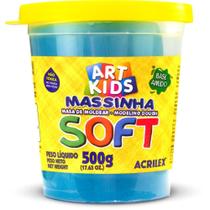 Massa para Modelar SOFT 500G Azul À Base de Amido