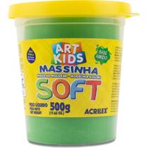 Massa para Modelar SOFT 500G Verde Base de Amido Massa para Modelar SOFT 500G Verde Base de Amido