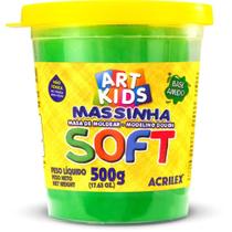 Massa para Modelar SOFT 500G Verde Base de Amido Massa para Modelar SOFT 500G Verde Base de Amido