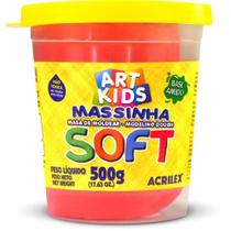 Massa para Modelar SOFT 500G Vermelho BS Amido Massa para Modelar SOFT 500G Vermelho BS Amido