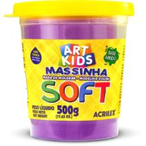 Massa para Modelar SOFT 500G Violeta - Base Amido
