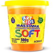 Massa para Modelar SOFT 500GLARANJA Base Amido Massa para Modelar SOFT 500GLARANJA Base Amido