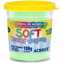 Massa Para Modelar Soft Baby 150g Verde 810 Acrilex - Un