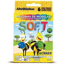 Massa para Modelar SOFT C/06 Cor.foscas Bs.amido com 12 Unidades - GNA Massa para Modelar SOFT C/06 Cor.foscas Bs.amido com 12 Unidades - GNA