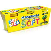 Massa para Modelar SOFT com 03 Cores 150G Pacote com 04