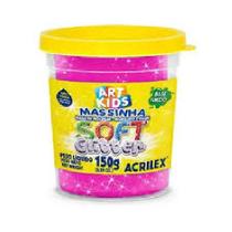 Massa Para Modelar Soft Com Glitter Pink 150G 226 Acrilex