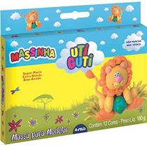 Massa Para Modelar Utiguti 12Cores 180G Massa Para Modelar Utiguti 12Cores 180G