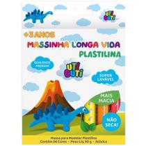 Massa para Modelar Utiguti 90G 6 Cores Longa Vida Pacote com 12 Massa para Modelar Utiguti 90G 6 Cores Longa Vida Pacote com 12