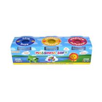 Massa Para Modelar Utiguti Pote 140G Kit C/3Cores