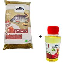 Massa Para Pesca CoCo 1kg + Essência Atrativo Para Turbinar