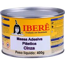 Massa Plástica 400g Iberê com Catalisador cola Cuba CINZA