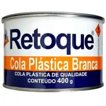 Massa Plastica 400Gr Retoque Branca - Kit C/12 Unidades Massa Plastica 400Gr Retoque Branca - Kit C/12 Unidades